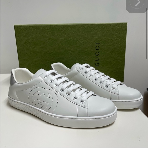 Gucci Interlocking G New Ace trainers men size 16.5 new with tag and shoe box - Picture 1 of 8